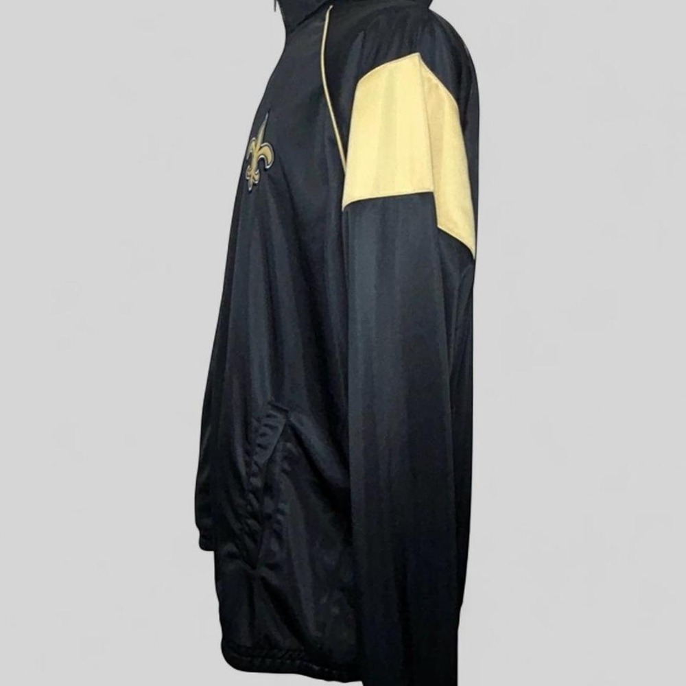 G-III NFL New Orleans Saints Black Gold Full Zip Track Jacket Mens XXL - Picture 3 of 8